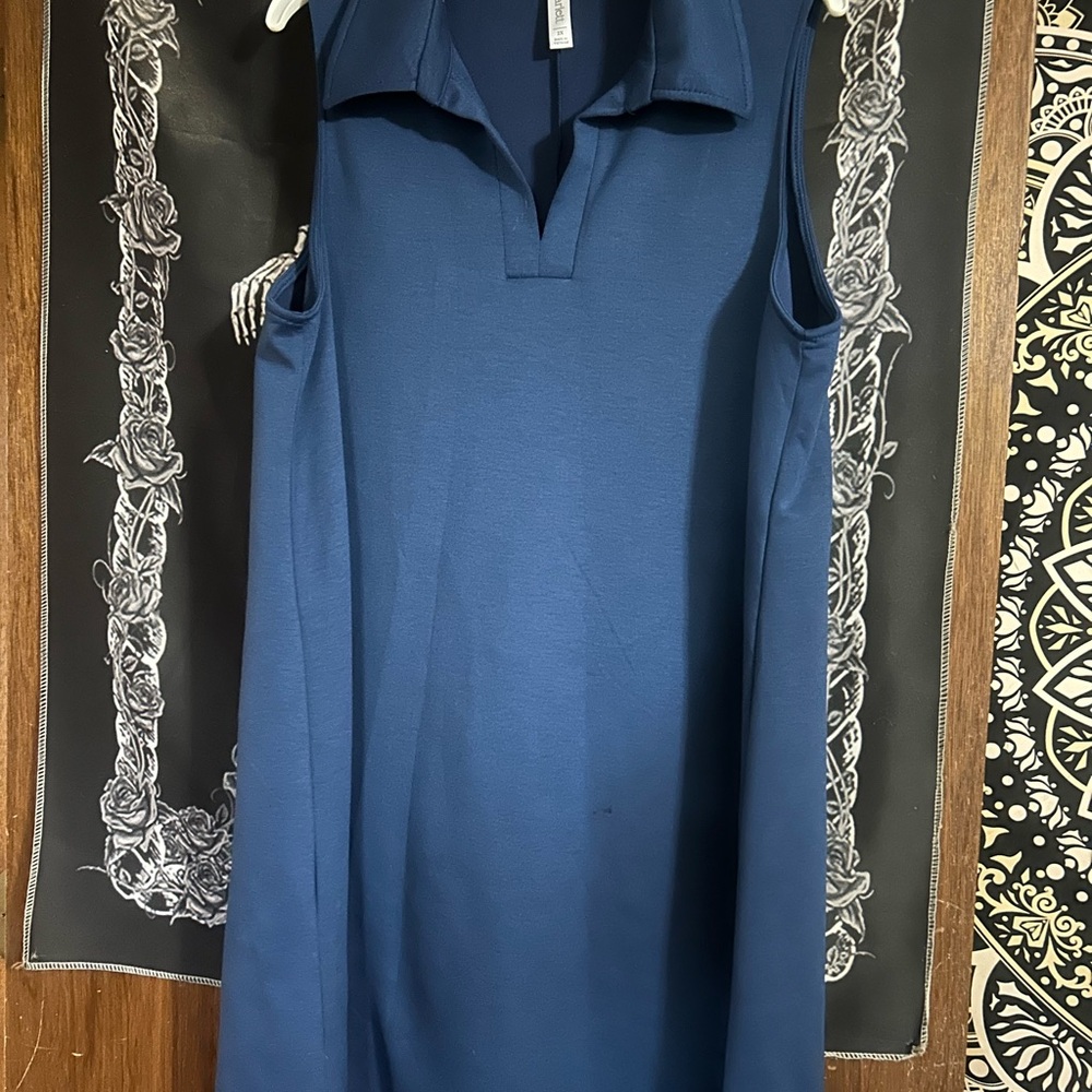 Chic Navy Sleeveless Mini Dress